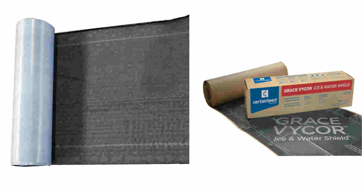 Ice and water underlayment